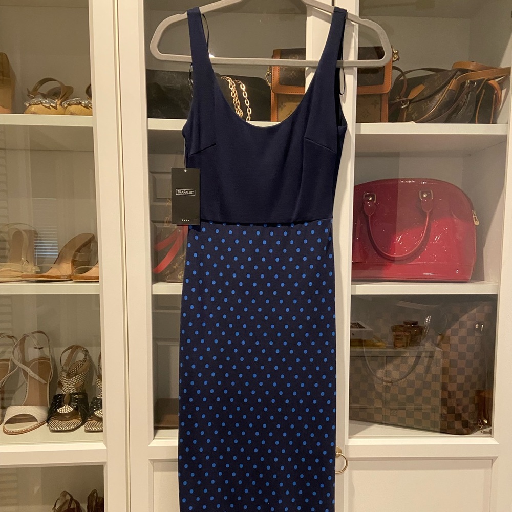 Zara - Navy MIDI Dress